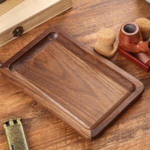Solid Wood Walnut Storage Weed Rolling Tray For Sale | Free NZ Shipping