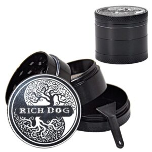 Zinc Alloy Black 4 Layer Weed/Herb Grinder For Sale | Free NZ Shipping