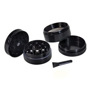 Zinc Alloy Black 4 Layer Weed/Herb Grinder For Sale | Free NZ Shipping