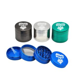 Orangutan Pattern Metal Weed Grinder 4 Piece For Sale | Free NZ Shipping