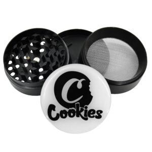 Cookies Zinc Alloy 4 Layer Herb Grinder For Sale | Free NZ Shipping