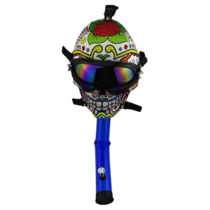 Novel Skull Fabric Gas Mask Bong w/ Bent Water Pipe | Free NZ Shipping