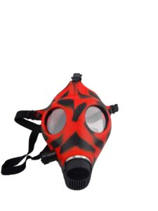 Two Tone Silicone Gas Mask Bong with Acrylic Skull Bong/Free NZ Shipping