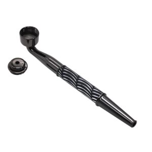 Wavy Stripe Metal Pot Pipe Cap | Weed Pipes For Sale | Free NZ Shipping