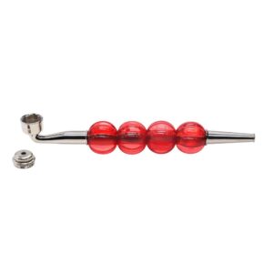 Four Beads Metal Weed Pipe | Pot Pipes For Sale | Free NZ Shipping