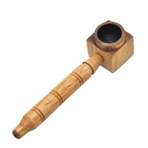 Square Smoking Wooden Pipe | Pot Pipes For Sale | Free NZ Shipping