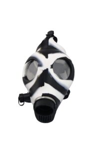 Two Tone Silicone Gas Mask Bong with Acrylic Skull Bong/Free NZ Shipping
