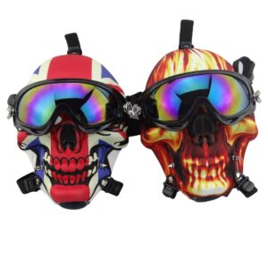 Skull Fabric Gas Mask Bong Shades w/ Bent Water Pipe | Free NZ Shipping