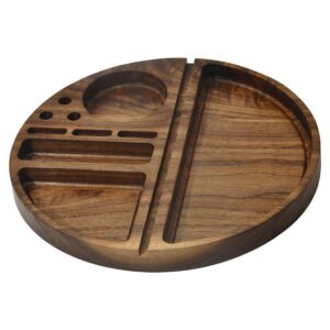 Walnut Solid Wood Cigarette Rolling Tray For Sale | Free NZ Shipping