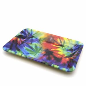 Tinplate Leaf Pattern Portable Rolling Tray For Sale | Free NZ Shipping