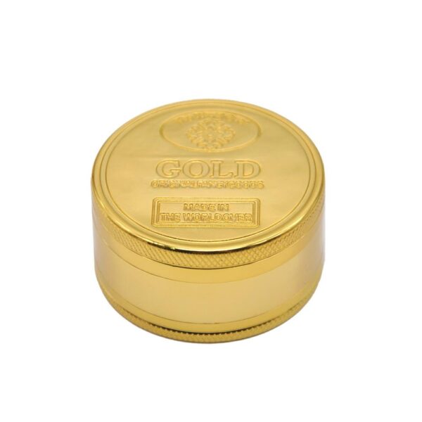 Gold Coin Zinc Alloy Weed Grinder 3 Layer For Sale | Free NZ Shipping