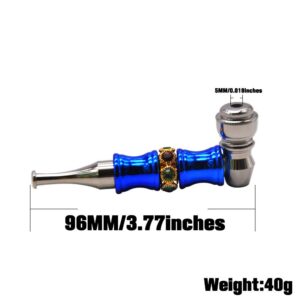 Colored Enamel Inlaid Metal Pipe | Pot Pipes For Sale | Free NZ Shipping
