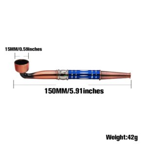 Dazzle Color Metal Pipe w/ Cap | Weed Pipes For Sale | Free NZ Shipping
