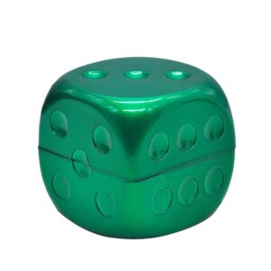 Plastic Dice Weed Grinder 2 layer