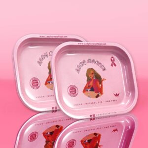 Pink Lady Tinplate Cigarette Rolling Tray For Sale | Free NZ Shipping