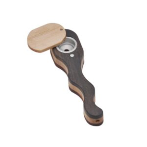 Sliding Cover Portable Wood Pipe | Pot Pipes For Sale | Free NZ Shipping