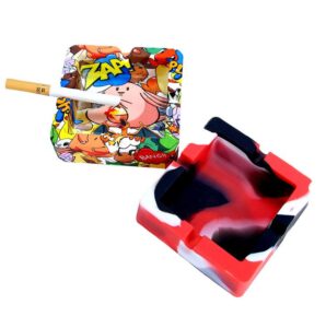 Creative Painting Silicone Cigarette Ashtray For Sale | Free NZ Shipping