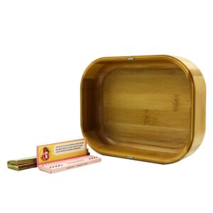 Bamboo Storage Tinplate Cover Rolling Tray For Sale | Free NZ Shipping
