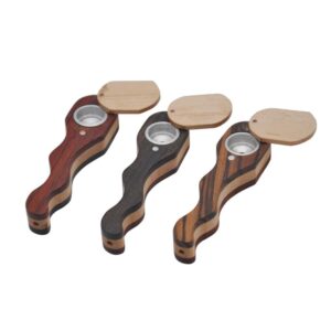 Sliding Cover Portable Wood Pipe | Pot Pipes For Sale | Free NZ Shipping