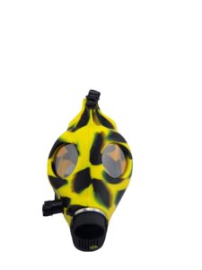 Two Tone Silicone Gas Mask Bong with Acrylic Skull Bong/Free NZ Shipping