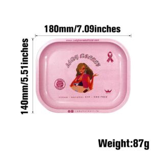 Pink Lady Tinplate Cigarette Rolling Tray For Sale | Free NZ Shipping