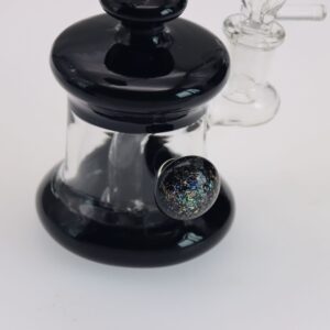 6" Starry Sky Ball Black Dab Rig | Wax Rigs For Sale | Free NZ Shipping