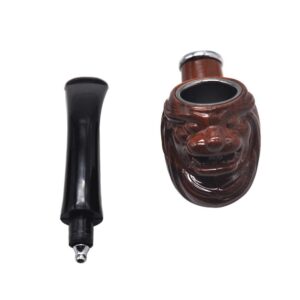 Brown Engraved Wooden Pot Pipe | Weed Pipes For Sale | Free NZ Shipping