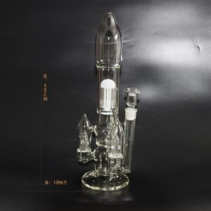 11" Rocket Tree Perc Glass Bong | Water Pipes For Sale | Free NZ Shipping