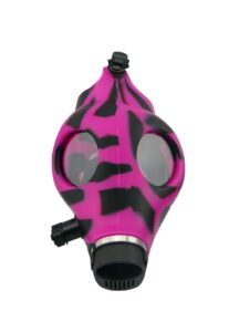 Two Tone Silicone Gas Mask Bong with Acrylic Skull Bong/Free NZ Shipping