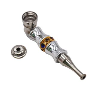 Colored Enamel Inlaid Metal Pipe | Pot Pipes For Sale | Free NZ Shipping