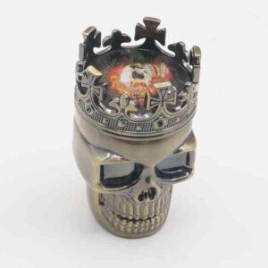 Crown Skull Plastic Weed Grinder 2 Layer For Sale | Free NZ Shipping