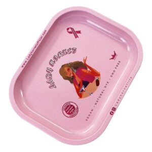 Pink Lady Tinplate Cigarette Rolling Tray For Sale | Free NZ Shipping
