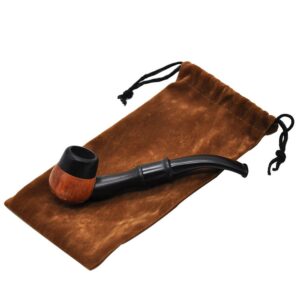 Ebony Wooden Sherlock Pipe | Pot Pipes For Sale | Free NZ Shipping