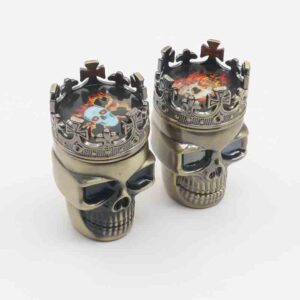 Crown Skull Plastic Weed Grinder 2 Layer For Sale | Free NZ Shipping