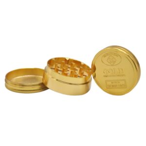 Gold Coin Zinc Alloy Weed Grinder 3 Layer For Sale | Free NZ Shipping