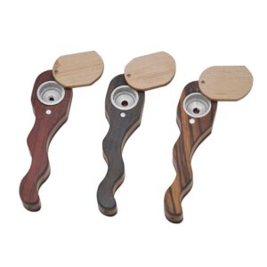 Sliding Cover Portable Wood Pipe | Pot Pipes For Sale | Free NZ Shipping