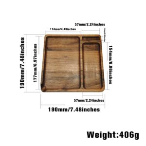 Walnut Wooden Large Smoke Rolling Tray For Sale | Free NZ Shipping