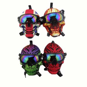 Skull Fabric Gas Mask Bong Shades w/ Bent Water Pipe | Free NZ Shipping