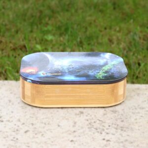 Bamboo Storage Tinplate Cover Rolling Tray For Sale | Free NZ Shipping