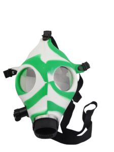 Two Tone Silicone Gas Mask Bong with Acrylic Skull Bong/Free NZ Shipping