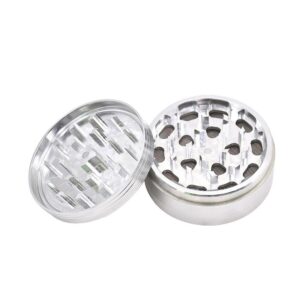 Silver Aluminum Alloy Weed Grinder 3 Piece For Sale | Free NZ Shipping