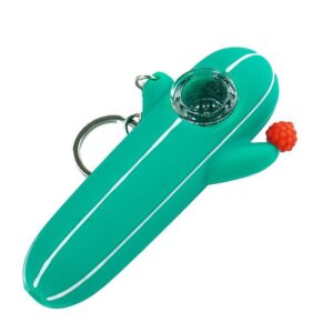 Cactus Silicone Pipe Key Chain | Weed Pipes For Sale | Free NZ Shipping