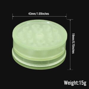 Luminous Plastic 2 Layer Herb/Weed Grinder For Sale | Free NZ Shipping