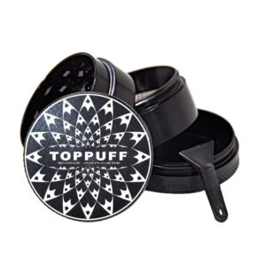 Zinc Alloy Black 4 Layer Weed/Herb Grinder For Sale | Free NZ Shipping