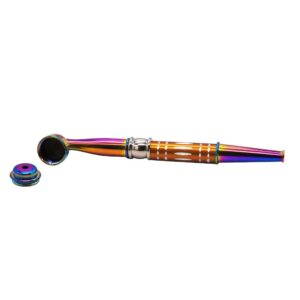 Dazzle Color Metal Pipe w/ Cap | Weed Pipes For Sale | Free NZ Shipping