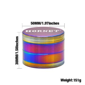 Rainbow Zinc Alloy Mill Weed/Herb Grinder For Sale | Free NZ Shipping