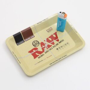 RAW Hand Rolled Cigarette Metal Rolling Tray For Sale | Free NZ Shipping