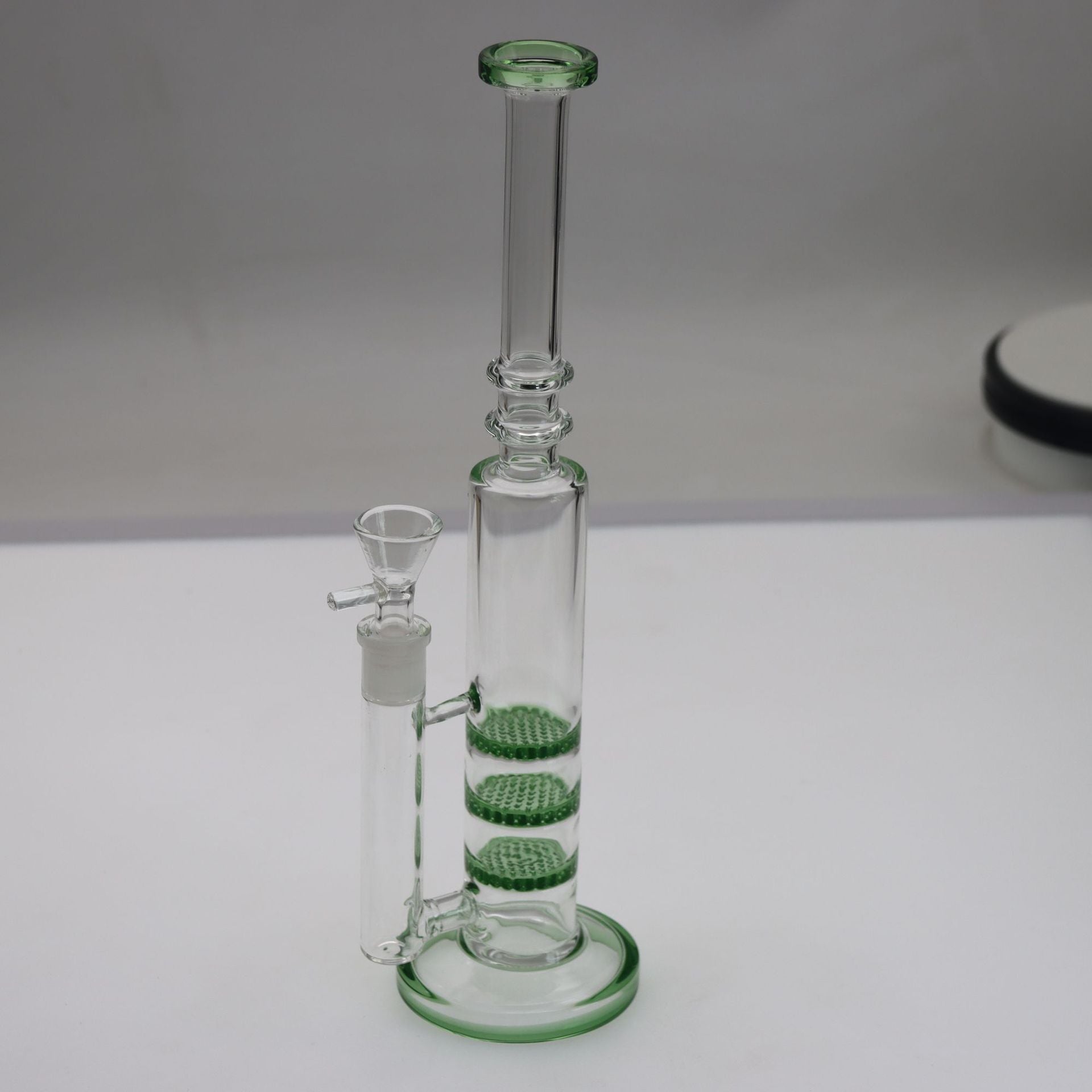 jpg_cf91b951-01d0-4b4f-93a4-ce27f105fe31 6" Mini Triple Honeycomb Perc Glass Bong For Sale | Free NZ Shipping