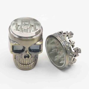 Crown Skull Plastic Weed Grinder 2 Layer For Sale | Free NZ Shipping