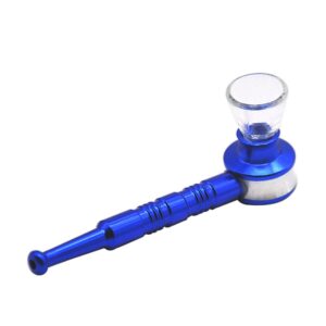 Thread Metal Pipe Glass Weed Bowl | Pipes For Sale | Free NZ Shipping